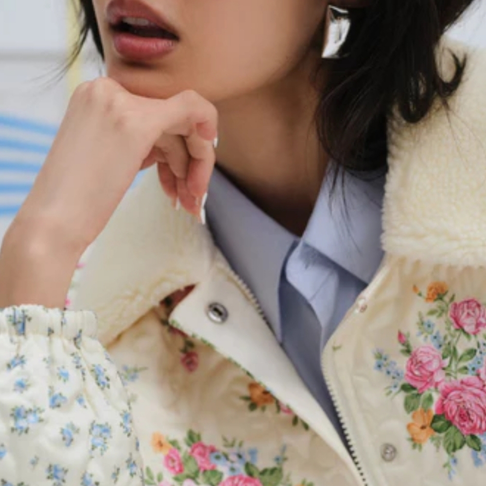 🍋For Love and Lemons Marlee Cropped Puffer Coat - Picture 11 of 16